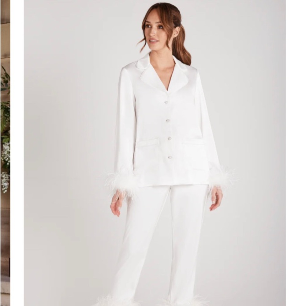 Nadine merabi white pajamas
